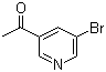 结构式 CAS# 38940-62-4, 3-乙酰基-5-溴吡啶; 3-溴-5-乙酰基吡啶