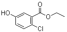 structure of CAS# 39062-63-0, 2-Chloro-5-hydroxybenzoic acid ethyl ester