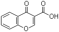 structure of CAS# 39079-62-4, 4H-Chromen-4-one-3-carboxylic acid;3-Carboxychromone; 3-Chromonecarboxylic acid; 4-Oxo-4H-1-benzopyran-3-carboxylic acid