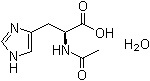 N-Acetyl-L-histidine monohydrate molecular structure (CAS 39145-52-3)
