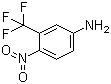 structure of CAS# 393-11-3, 4-Nitro-3-trifluoromethyl aniline;5-Amino-2-nitrobenzotrifluoride