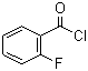 structure of CAS# 393-52-2, 2-Fluorobenzoyl chloride;o-Fluorobenzenecarbonyl chloride; o-Fluorobenzoyl chloride; 2-Fluoro-benzoic acid chloride