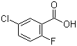 5-Chloro-2-fluorobenzoic acid molecular structure (CAS 394-30-9)
