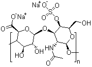 structure of CAS# 39455-18-0, Chondroitin sulfate A sodium salt;Alternating Copoly beta-glucuronic acid-(1¡ú3)-N-acetyl-beta-galactosamine-4-sulfate-(1¡ú4)