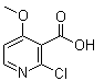 structure of CAS# 394729-98-7, 2-Chloro-4-methoxynicotinic acid