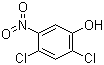 structure of CAS# 39489-77-5, 2,4-Dichloro-5-nitrophenol