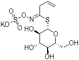 结构式 CAS# 3952-98-5, 黑介子硫苷酸钾