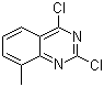 structure of CAS# 39576-83-5, 2,4-Dichloro-8-methylquinazoline
