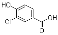 structure of CAS# 3964-58-7, 3-Chloro-4-hydroxybenzoic acid;4-Hydroxy-3-chlorobenzoic acid; NSC 21186; m-Chloro-p-hydroxybenzoic acid