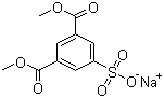 结构式 CAS# 3965-55-7, 1,3-苯二甲酸二甲酯-5-磺酸钠; 间苯二甲酸二甲酯-5-磺酸钠