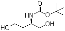 结构式 CAS# 397246-14-9, (R)-(+)-2-(Boc-氨基)-1,4-丁二醇; (2R)-(叔丁氧羰基氨基)-1,4-丁二醇