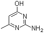 2-Amino-4-hydroxy-6-methylpyrimidine molecular structure (CAS 3977-29-5)