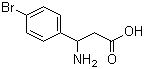 DL-3-氨基-3-(4-溴苯基)丙酸分子结构 (CAS 39773-47-2)