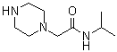 结构式 CAS# 39890-42-1, N-异丙基-2-哌嗪基乙酰胺