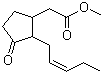 structure of CAS# 39924-52-2, Methyl jasmonate;3-Oxo-2-(2-penten-1-yl)cyclopentaneacetic acid methyl ester; Methyl 2-pentenyl-3-oxocyclopentaneacetate