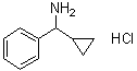 结构式 CAS# 39959-72-3, 1-环丙基-1-苯基甲胺盐酸盐