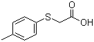 structure of CAS# 3996-29-0, 4-Methylphenylthioacetic acid;[(4-Methylphenyl)thio]acetic acid
