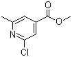 结构式 CAS# 3998-90-1, 2-氯-6-甲基异烟酸甲酯