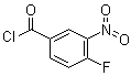 structure of CAS# 400-94-2, 3-Nitro-4-fluorobenzoyl chloride;4-Fluoro-3-nitrobenzoyl chloride