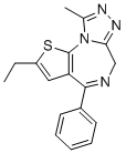 structure of CAS# 40054-73-7, Deschloroetizolam;4-ethyl-13-methyl-7-phenyl-3-thia-1,8,11,12-tetrazatricyclo[8.3.0.02,6]trideca-2(6),4,7,10,12-pentaene