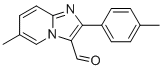 structure of CAS# 400777-11-9, 6-Methyl-2-(4-methylphenyl)imidazo[1,2-a]pyridine-3-carbaldehyde