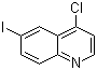 结构式 CAS# 40107-07-1, 4-氯-6-碘喹啉