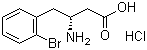 structure of CAS# 401915-60-4, (R)-3-Amino-4-(2-bromophenyl)butyric acid hydrochloride;(betaR)-beta-Amino-2-bromobenzenebutanoic acid hydrochloride