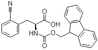 结构式 CAS# 401933-16-2, 2-氰基-N-[芴甲氧羰基]-L-苯丙氨酸