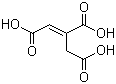 结构式 CAS# 4023-65-8, 反式乌头酸; 反式-1,2,3-丙烯三羧酸