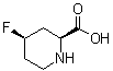 structure of CAS# 403503-60-6, (2S,4R)-4-Fluoro-2-piperidinecarboxylic acid