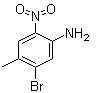 structure of CAS# 40371-63-9, 3-Bromo-4-methyl-6-nitroaniline;5-Bromo-4-methyl-2-nitrobenzenamine; 5-Bromo-4-methyl-2-nitroaniline