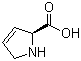 结构式 CAS# 4043-88-3, 3,4-脱氢-L-脯氨酸; (S)-2,5-二氢-1H-吡咯-2-羧酸