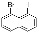 structure of CAS# 4044-58-0, 8-Bromo-1-iodonaphthalene;1-Bromo-8-iodonaphthalene