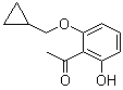 structure of CAS# 405239-70-5, 1-[2-(Cyclopropylmethoxy)-6-hydroxyphenyl]ethanone