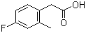 structure of CAS# 407640-40-8, 4-Fluoro-2-methylphenylacetic acid