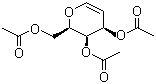 结构式 CAS# 4098-06-0, D-三乙酰半乳糖烯; 3,4,6-O-三乙酰基-D-半乳糖烯