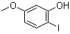 structure of CAS# 41046-70-2, 2-Iodo-5-methoxyphenol;3-Methoxy-6-iodophenol