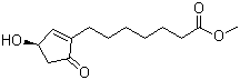 structure of CAS# 41138-61-8, Methyl (R)-(+)-3-hydroxy-5-oxo-1-cyclopentene-1-heptanoate