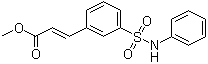 结构式 CAS# 412268-99-6, 3-(3-苯基氨基磺酰基苯基)丙烯酸甲酯