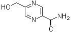 结构式 CAS# 412277-94-2, 5-(羟基甲基)-2-吡嗪甲酰胺