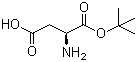 结构式 CAS# 4125-93-3, L-天冬氨酸-1-叔丁酯