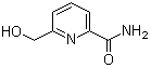 structure of CAS# 41337-83-1, 6-(Hydroxymethyl)-2-pyridinecarboxamide
