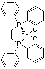 结构式 CAS# 41536-18-9, [1,2-双(二苯基膦)乙烷]二氯化铁(II)