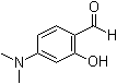 structure of CAS# 41602-56-6, 4-(Dimethylamino)salicylaldehyde;4-(N,N-Dimethylamino)-2-hydroxybenzaldehyde; 4-N,N-Dimethylaminosalicylaldehyde; p-(Dimethylamino)salicylaldehyde