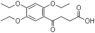 structure of CAS# 41826-92-0, Trepibutone;3-(2,4,5-Triethoxybenzoyl)propionic acid; 4-Oxo-4-(2,4,5-triethoxyphenyl)butanoic acid