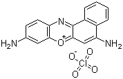 structure of CAS# 41830-80-2, Cresyl Violet perchlorate;5,9-Diaminobenzo[a]phenoxazin-7-ium perchlorate