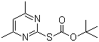 structure of CAS# 41840-28-2, S-Boc-2-mercapto-4,6-dimethylpyrimidine;tert-Butyl S-(4,6-dimethylpyrimidin-2-yl)thiocarbonate