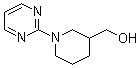 结构式 CAS# 419557-05-4, 1-(2-嘧啶基)-3-哌啶甲醇