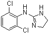 structure of CAS# 4205-90-7, Clonidine;2-(2,6-Dichlorophenylimino)imidazolidine; 734571A; Arkamin; Catapres-TTS; Catapress; Catapressan