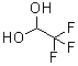结构式 CAS# 421-53-4, 2,2,2-三氟-1,1-乙二醇; 三氟乙醛水合物